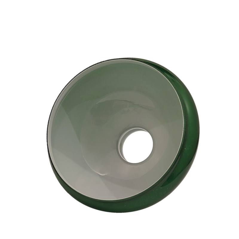 Náhradné tienidlo priemer 18,6cm petrolejkové lesklé zelené