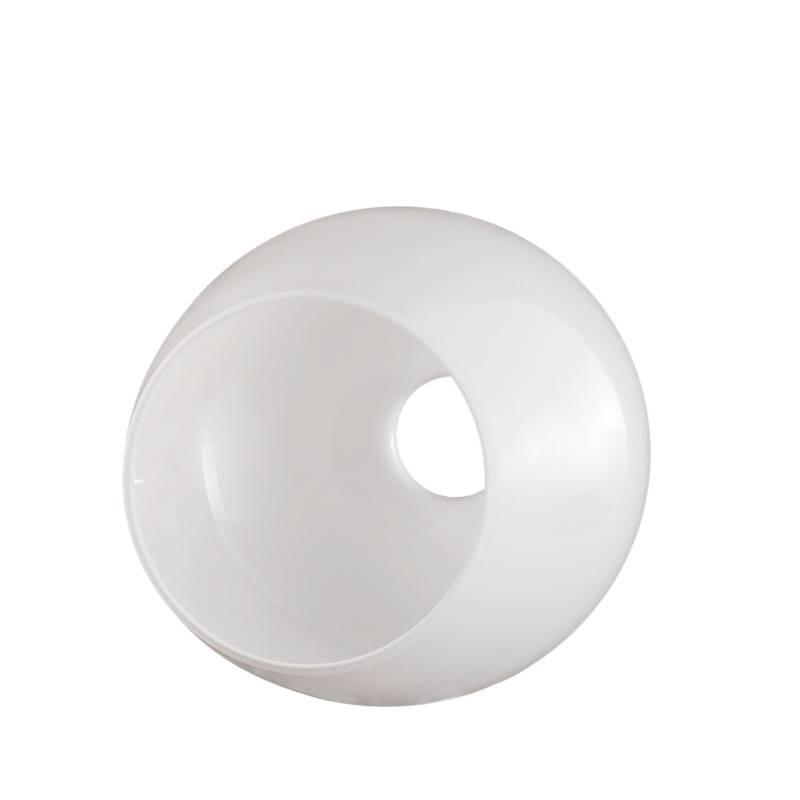 Náhradné tienidlo pre závit E27 (46mm) lesklé biele, priemer 16cm