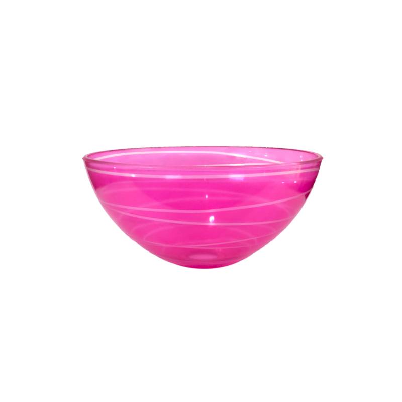 Náhradné tienidlo pre závit E27 (4,2cm) priehľadné ružové priemer: 30cm