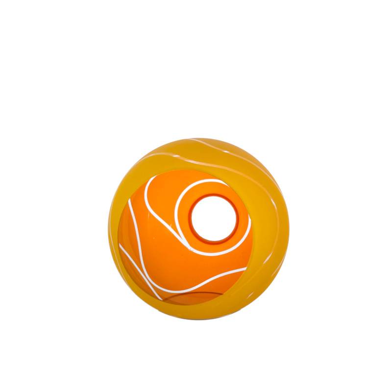 Náhradné tienidlo priemer 16cm, montážny otvor: 4,7cm oranžovo-žlté