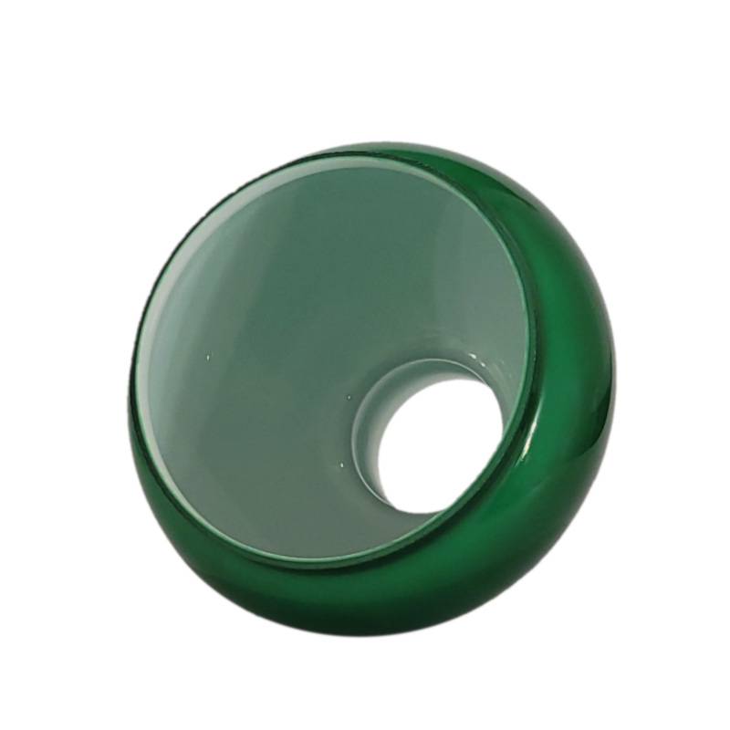 Náhradné tienidlo priemer 14,5cm petrolejkové zelené lesklé