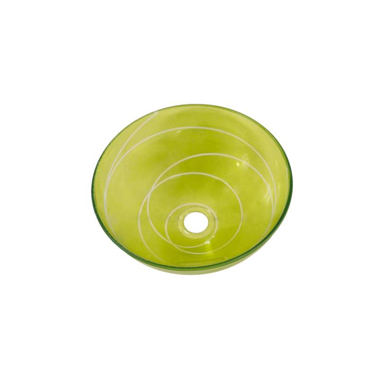 Náhradné tienidlo pre závit E27 (4,2cm) priehľadné zelené priemer: 30cm