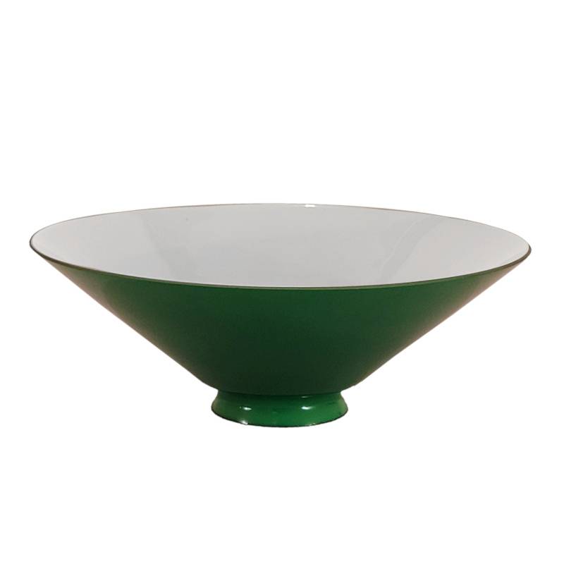 Sklenené tienidlo lesklé zelené s hrdlom, priemer 20cm, montážny otvor: 5,7cm 