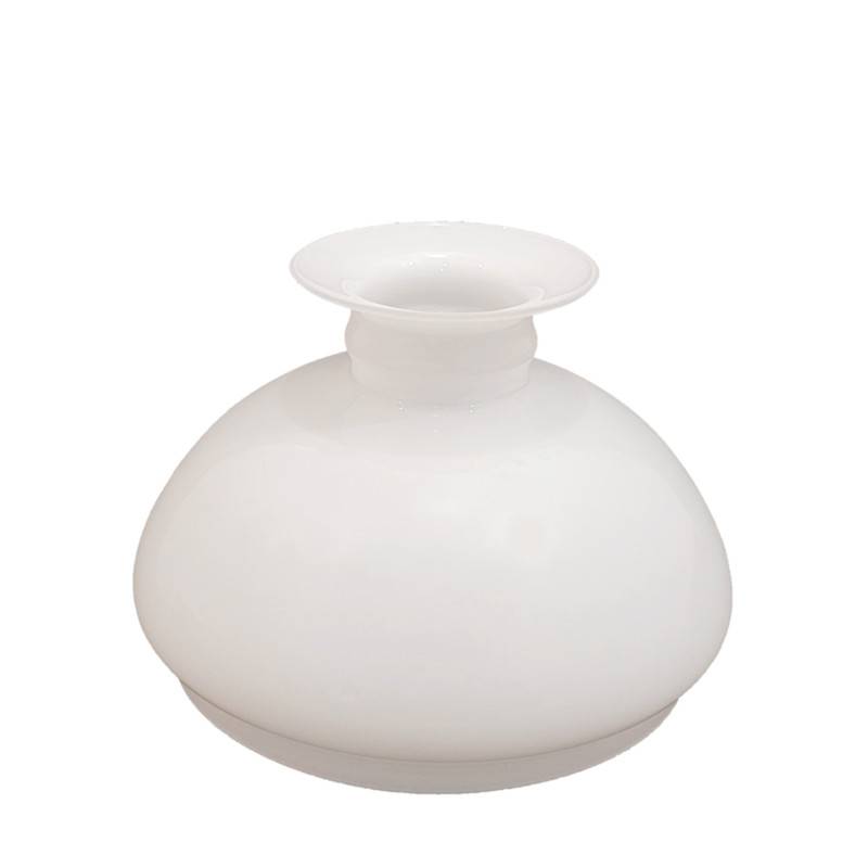 Náhradné tienidlo priemer 18,6cm petrolejkové lesklé biele