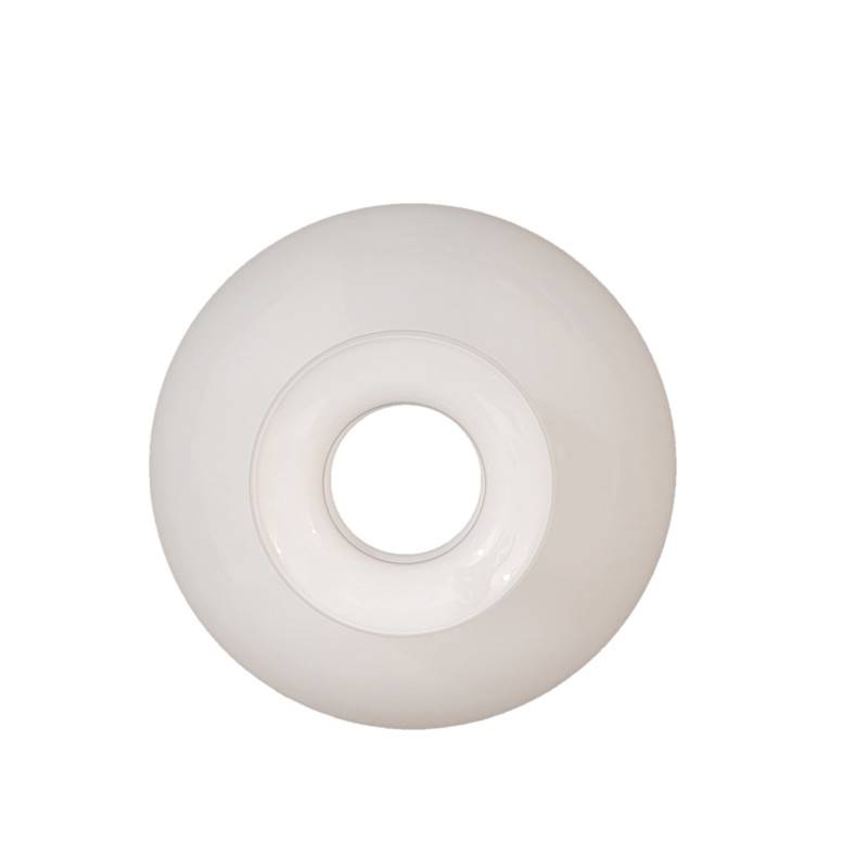 Náhradné tienidlo priemer 18,6cm petrolejkové lesklé biele