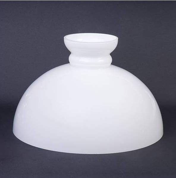 Náhradné tienidlo priemer 39,5cm petrolejkové biele opálové