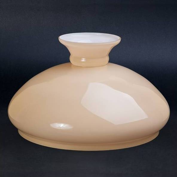 Náhradné tienidlo priemer 40cm petrolejkové lesklé béžové