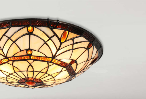 TIFFANY vitrážne stropné svietidlo 3xE27/40W č.1712