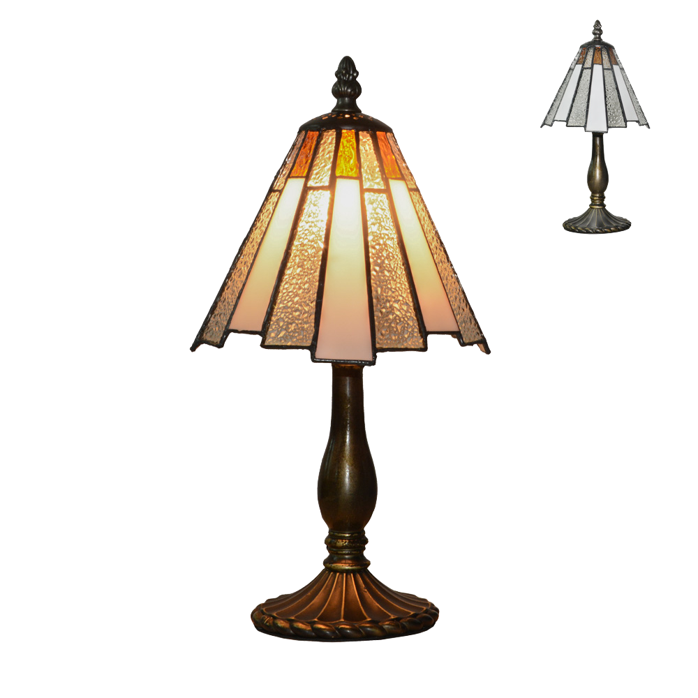 TIFFANY vitrážna stolná lampa 1xE14/40W č.219