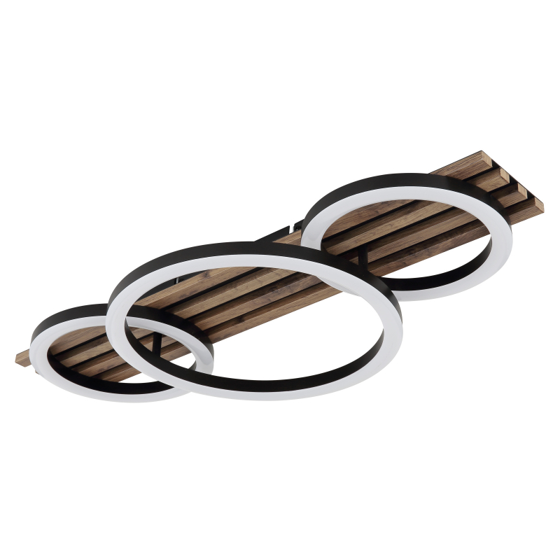 TISHA stropné svietidlo 3 kruhy LED 24W LED 3000K 62x30cm