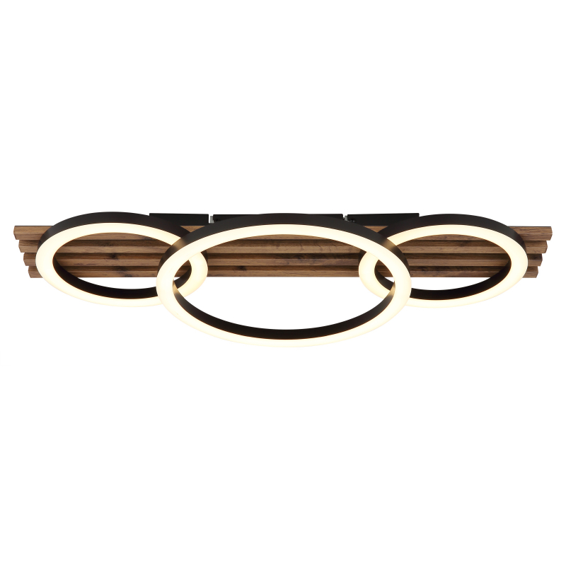 TISHA stropné svietidlo 3 kruhy LED 24W LED 3000K 62x30cm