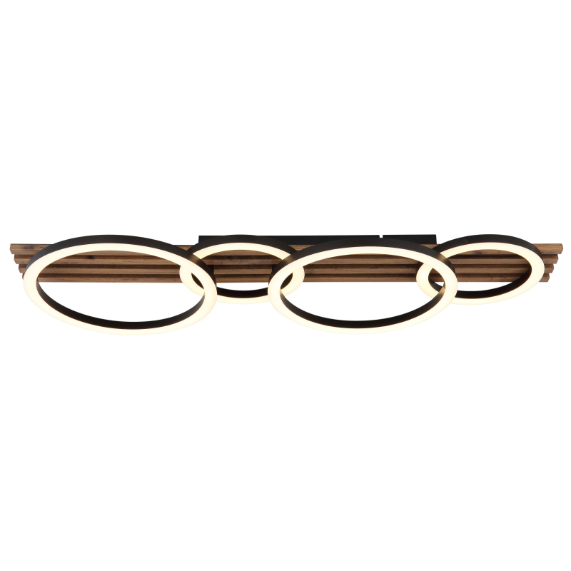 TISHA stropné svietidlo 4 kruhy LED 30W LED 3000K 86x30cm