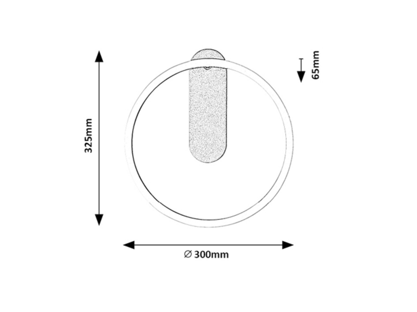 TUMNUS nástenné svietidlo strieborné/brúsený hliník LED/14W/3000K