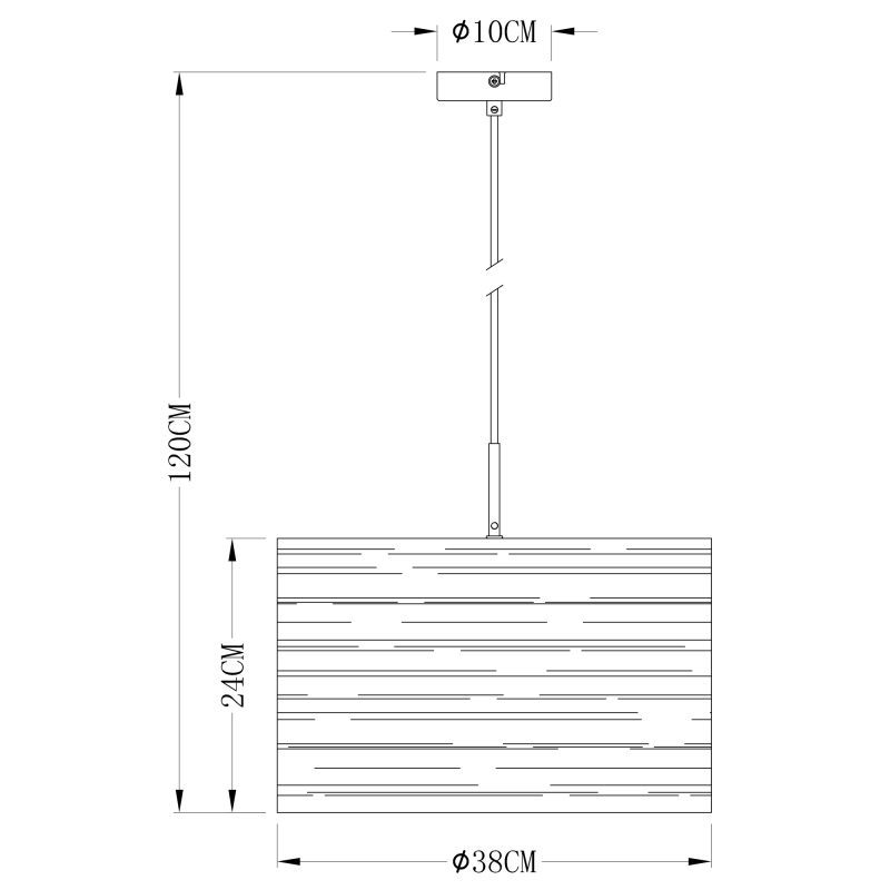 TUNNO visiaci luster čierno/zlatý 1xE27/40W, priemer: 38cm