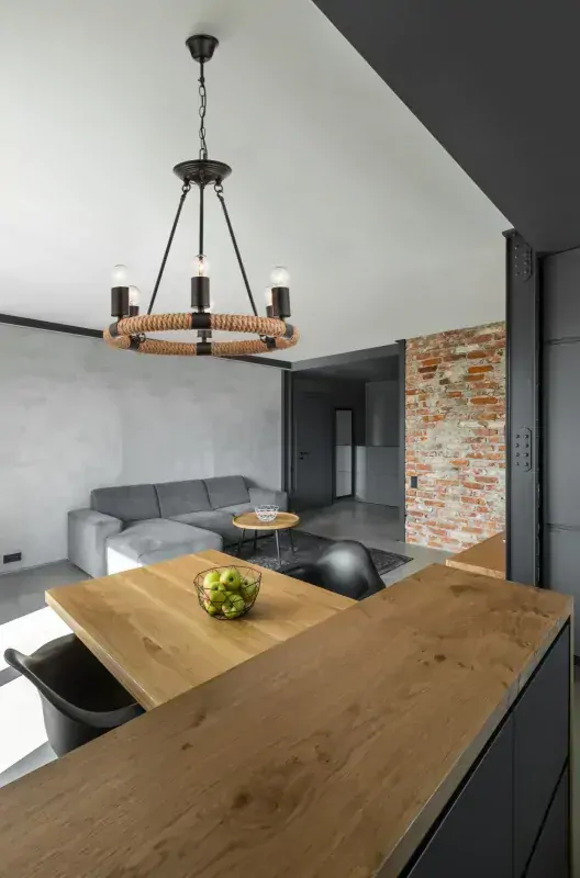 ULLEU visiaci luster kov/lano 6xE27/40W priemer 50cm