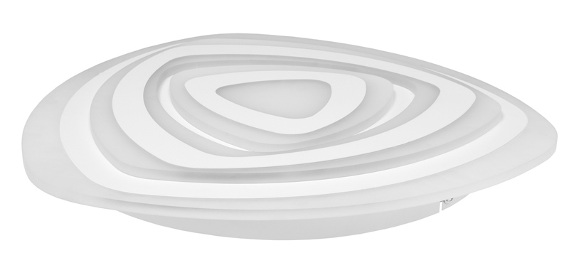 VELA dizajnové stropné/nástenné svietidlo s diaľkovým ovládačom LED/60W, 50x50cm