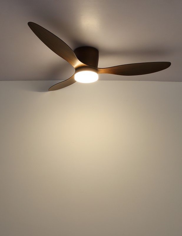 ARMANDO stropný ventilátor imitácia dreva so svetlom LED 20W/2700K-6500K + diaľkové ovládanie