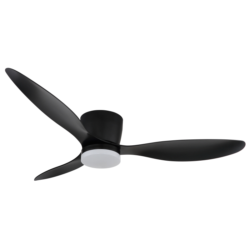 ARMANDO stropný ventilátor čierny so svetlom LED 20W/2700K-6500K + diaľkové ovládanie