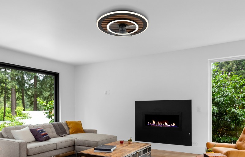 TREVINO stropný ventilátor imitácia dreva so svetlom LED 36W/2700-6000K + diaľkové ovládanie  