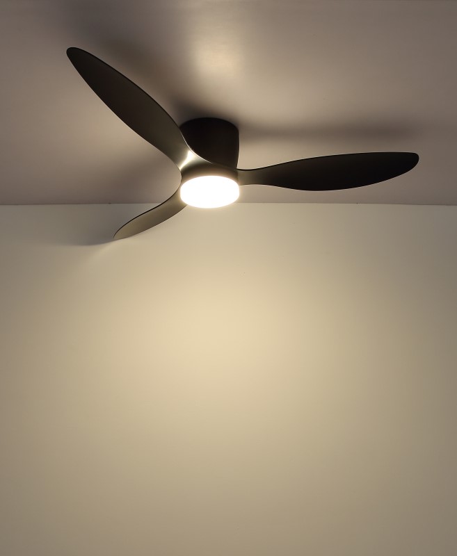 ARMANDO stropný ventilátor čierny so svetlom LED 20W/2700K-6500K + diaľkové ovládanie