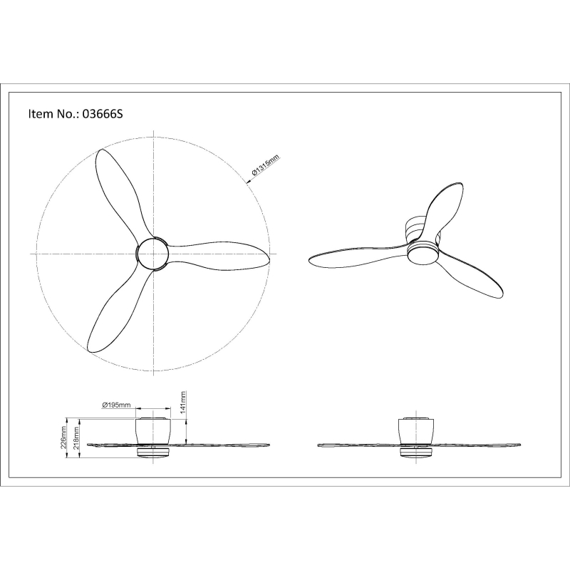 ARMANDO stropný ventilátor imitácia dreva so svetlom LED 20W/2700K-6500K + diaľkové ovládanie
