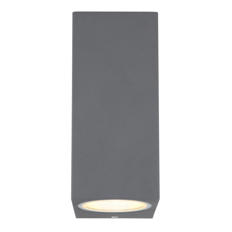 VERONIKA vonkajšie nástenné svietidlo antracit 2xGU10/35W IP44, 15x6,8cm