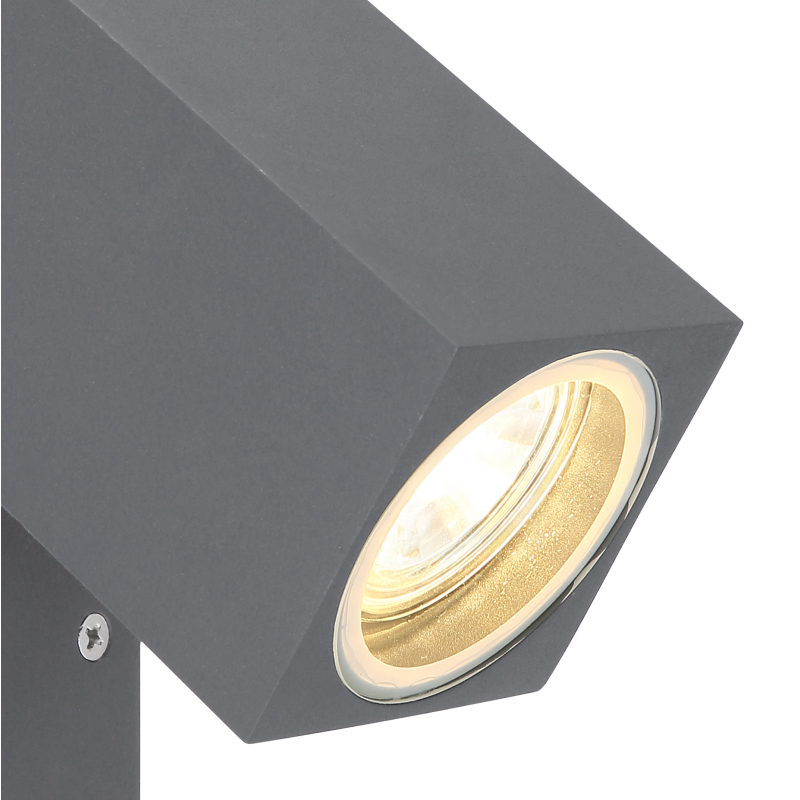 VERONIKA vonkajšie nástenné svietidlo otočné antracit 1xGU10/35W IP44