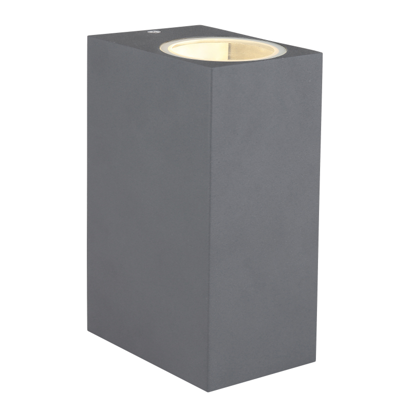 VERONIKA vonkajšie nástenné svietidlo antracit 2xGU10/35W IP44, 15x6,8cm