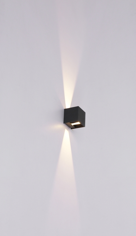 VERONIKA vonkajšie ledkové nástenné svietidlo antracit 1xLED/6W/3000K IP44