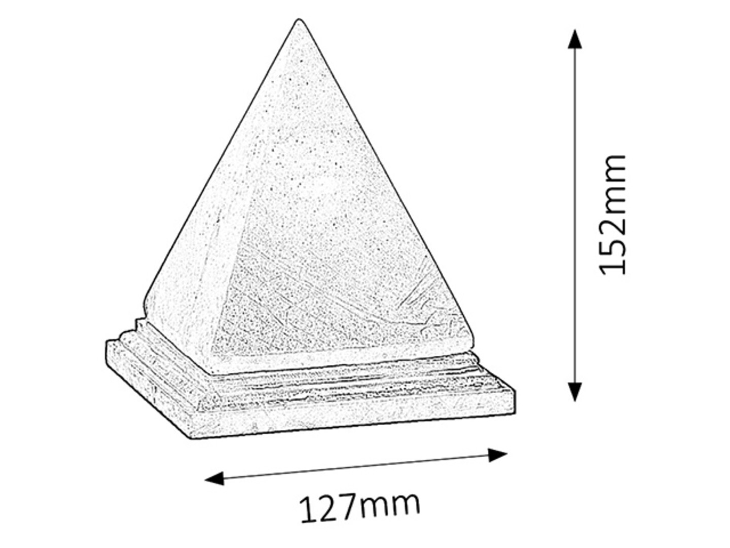 VESUVIUS soľná lampa 1xE14/15W, 15,2x12,7cm