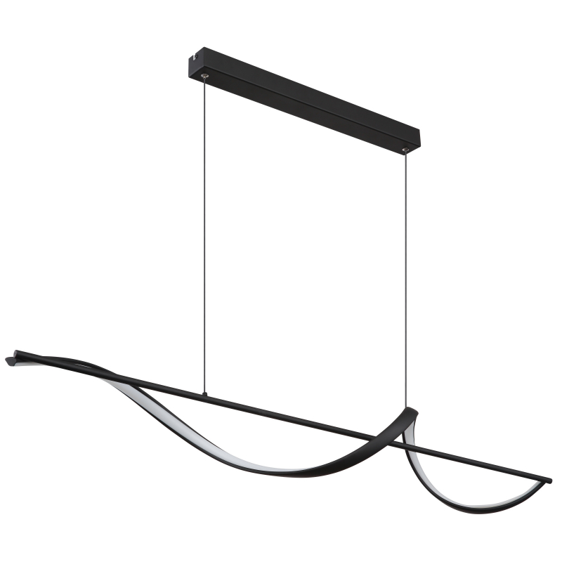 VIOLINO závesné svietidlo čierne LED 24W LED 3000K, 150x120x20cm