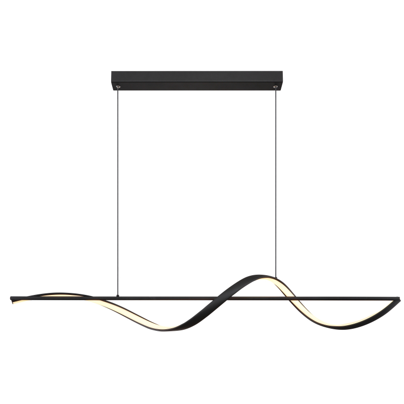 VIOLINO závesné svietidlo čierne LED 24W LED 3000K, 150x120x20cm