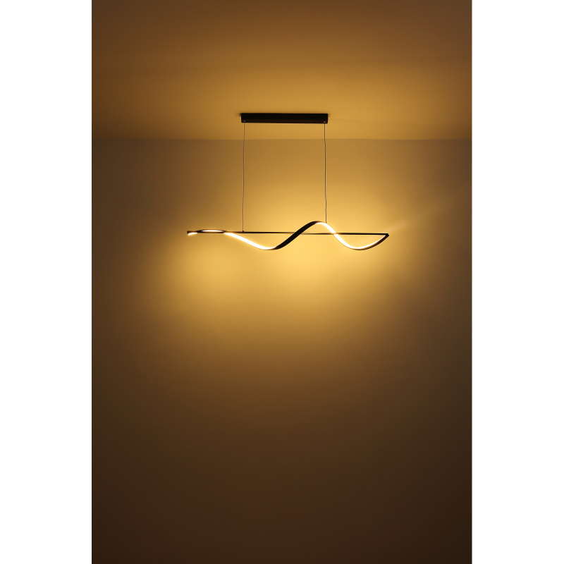 VIOLINO závesné svietidlo čierne LED 24W LED 3000K, 150x120x20cm