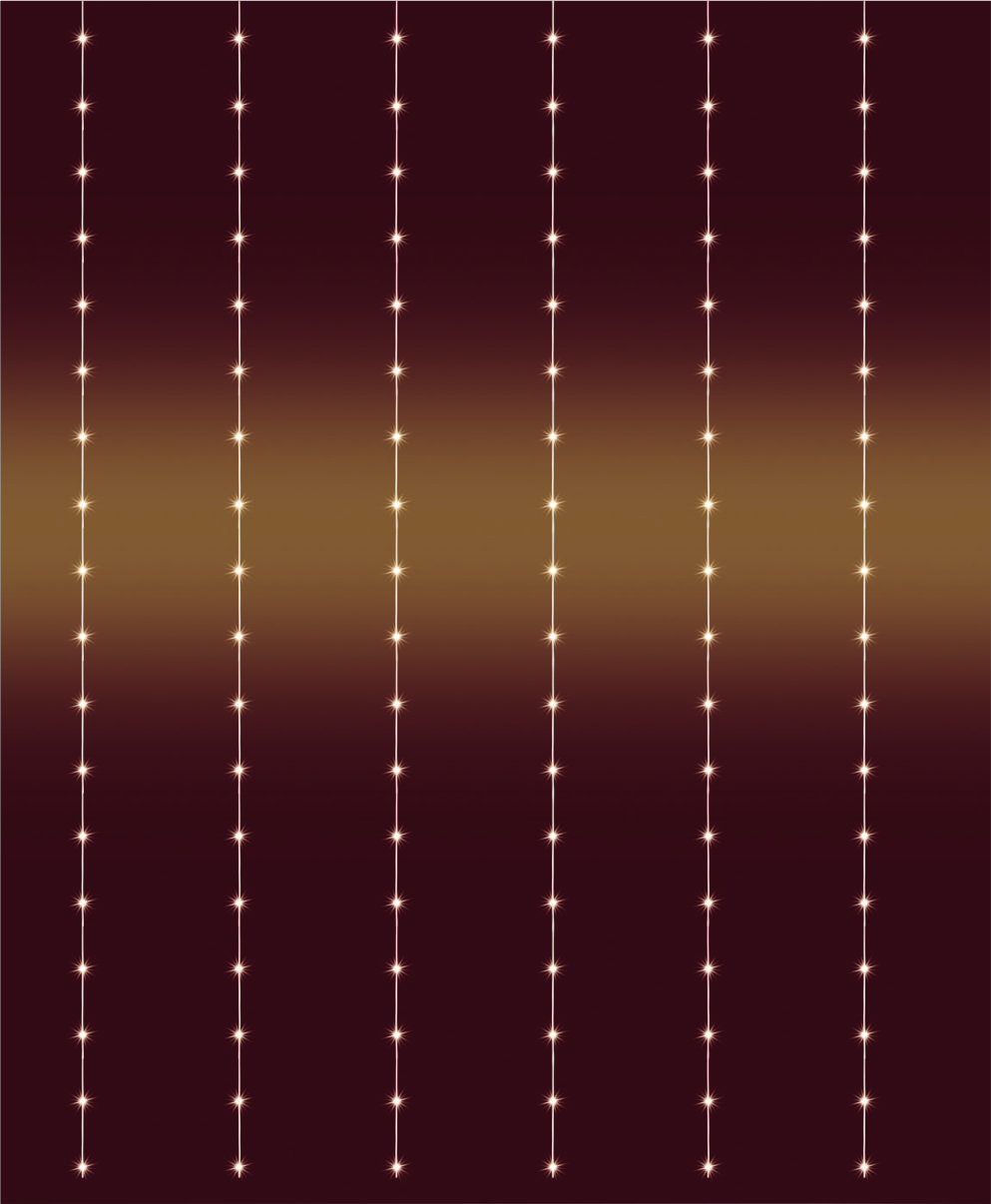 Vonkajší záves 294ks bodových LED teplá biela 2x1,4m