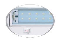 LED svietidlo pod linku výklopné biele 42SMD/10W/4100K/58,4 cm