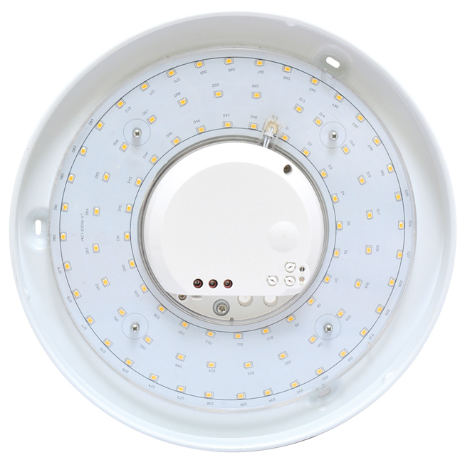 LED svietidlo s HF senzorom VICTOR biele, 84SMD/25W, priemer 37cm