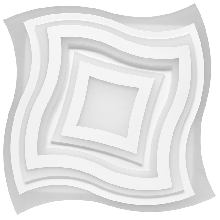 Arte dizajnové stropné/nástenné svietidlo s diaľkovým ovládačom LED/102W, 50x50cm