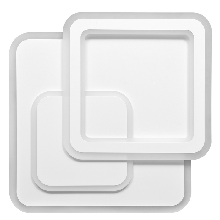 REST dizajnové stropné/nástenné svietidlo s diaľkovým ovládačom LED/80W, 52,5x52,5cm