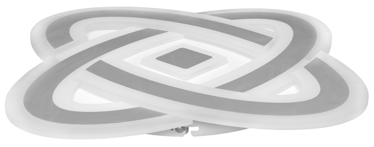 ECHO dizajnové stropné/nástenné svietidlo s diaľkovým ovládačom LED/90W, 48x48cm