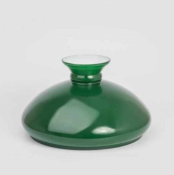 Náhradné tienidlo priemer 34,7cm petrolejkové lesklé zelené