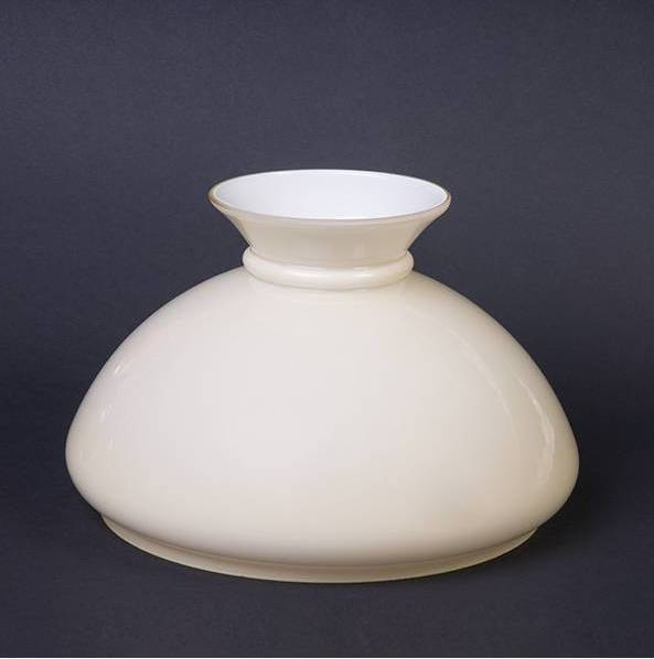 Náhradné tienidlo priemer 23,4cm petrolejkové lesklé béžové