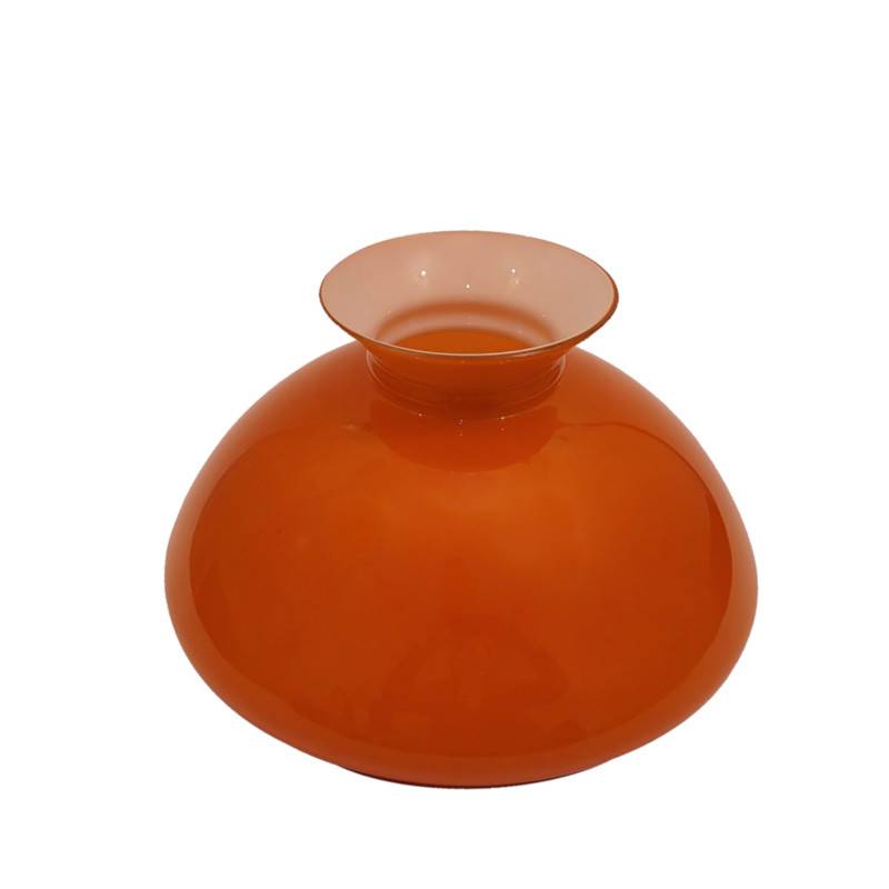 Náhradné tienidlo priemer 23,4cm petrolejkové lesklé oranžové