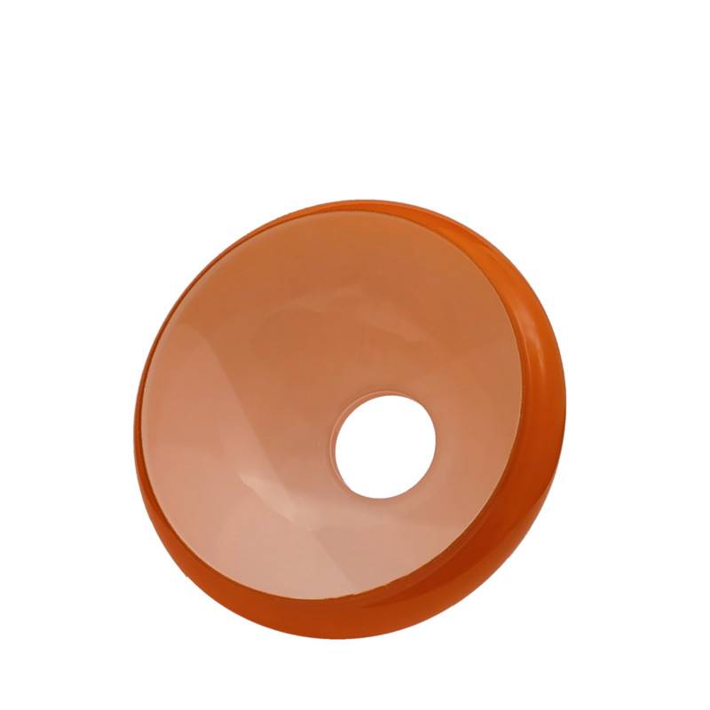 Náhradné tienidlo priemer 23,4cm petrolejkové lesklé oranžové