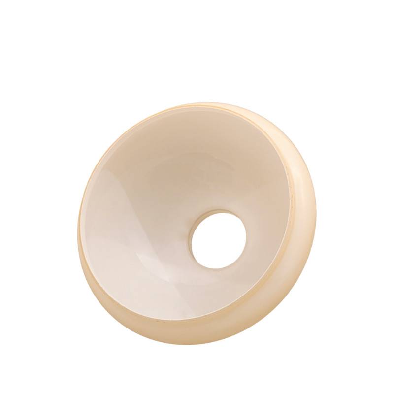 Náhradné tienidlo priemer 23,4cm petrolejkové lesklé béžové vlnovkové