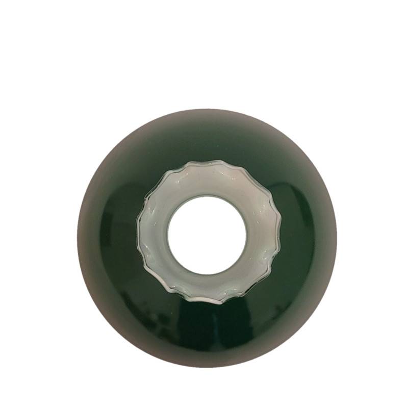 Náhradné tienidlo priemer 18,9cm petrolejkové zelené - vlnovkové