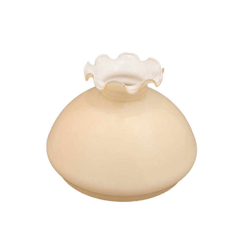 Náhradné tienidlo priemer 18,9cm petrolejkové béžové - vlnovkové