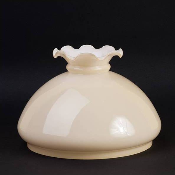 Náhradné tienidlo priemer 18,9cm petrolejkové béžové - vlnovkové