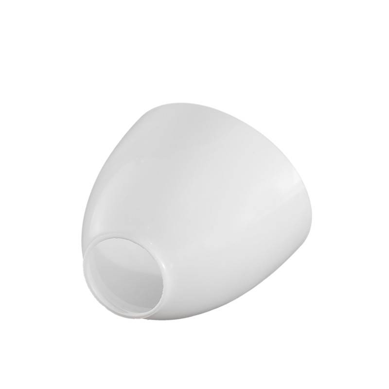 Náhradné tienidlo pre závit E27 (42mm) lesklé biele, priemer: 12,4cm 