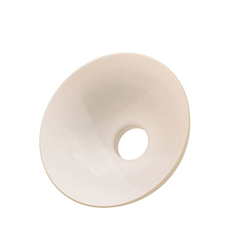 Náhradné tienidlo priemer 30cm petrolejkové béžové lesklé