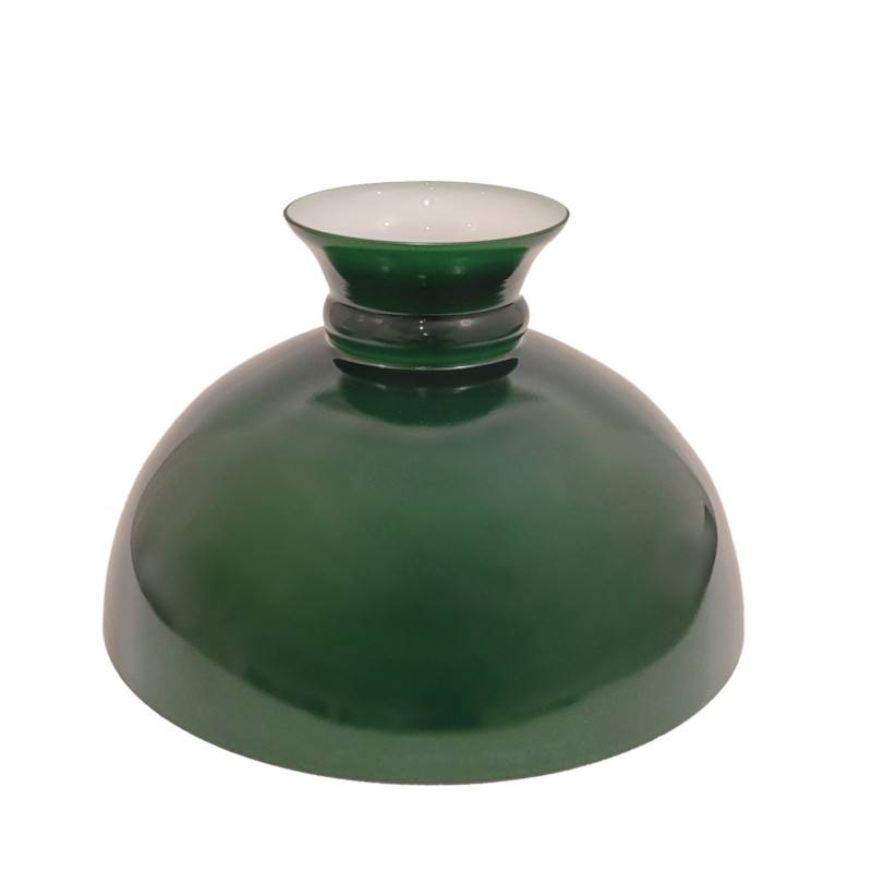 Náhradné tienidlo priemer 30cm petrolejkové zelené lesklé